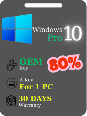 Win 10 Pro [ 1 PC ] [ OEM ] [ About 80% Online ]